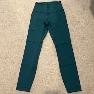 Lululemon Wunder Under 28” Legging - Size 4, Teal
